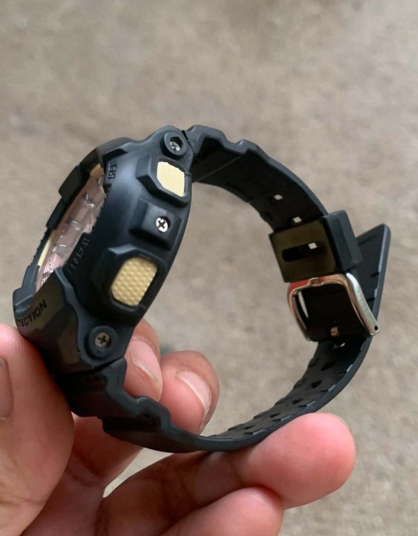 Casio Baby-G Shock Resistant Watch (Category: Women's Watches) located in Cagayan de Oro. Submitted by nadittelop78337 (Listing ID 1462949478, Image 3). Description: - Baby-G Watch - Color: Black with Rose Gold Accents - Features: World Time, WR 10 Bar, Shock Resistant - Display: Digital with Analog Hands - Strap: Black Rubber - Ideal for: Everyday Wear & Sports.