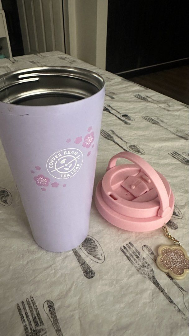 CBTL Sakura Tumbler (Category: Water Bottles & Tumblers) located in Las Pinas. Submitted by yana.n (Listing ID 1462948600, Image 3). Description: - Bought from CBTL Singapore - Includes pink lid and cute flower charm - Perfect for daily coffee or tea minor flaw: scratched paint at the top part (lid portion) of the tumbler • can do sdd within metro manila • shipping fee to be shouldered by the buyer • MOP accepted: Gcash, bank transfer, gotyme, ma