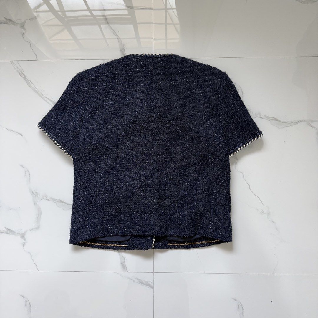 CC Tweed Top (Category: Blouses) located in Santo Tomas. Submitted by the580closet (Listing ID 1462982830, Image 3). Description: - Size : Small 17 inches - chest 21 inches - length .