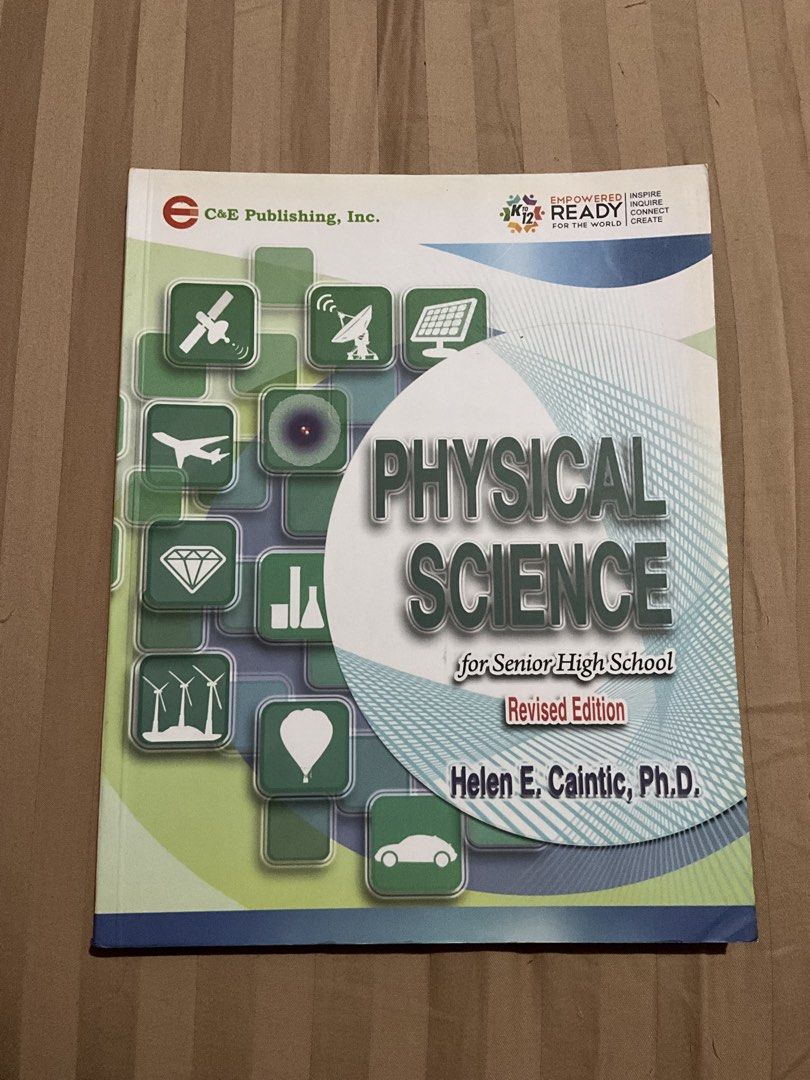 C&E Physical Science SHS (Category: Textbooks) located in Manila. Submitted by unina9 (Listing ID 1463073299, Image 1). Description: — Subject: Physical Science — Grade: Senior High School (SHS) — Publisher: C&E Publishing, Inc. — Authors: Helen E. Caintic, Ph.D. — ISBN: 978-971-98-1288-3 These books were purchased during my SHS years but used only for reviewing. All in very good condition and carefully handled with NO writing, highlights, or tor