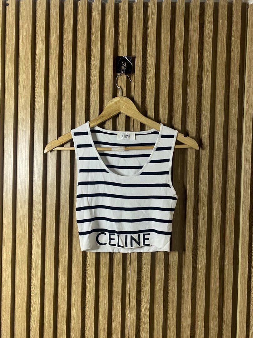 Celine knit tops (Category: Luxury Apparel) located in Davao. Submitted by msthrifted (Listing ID 1462902179, Image 1). Description: Size s-m.