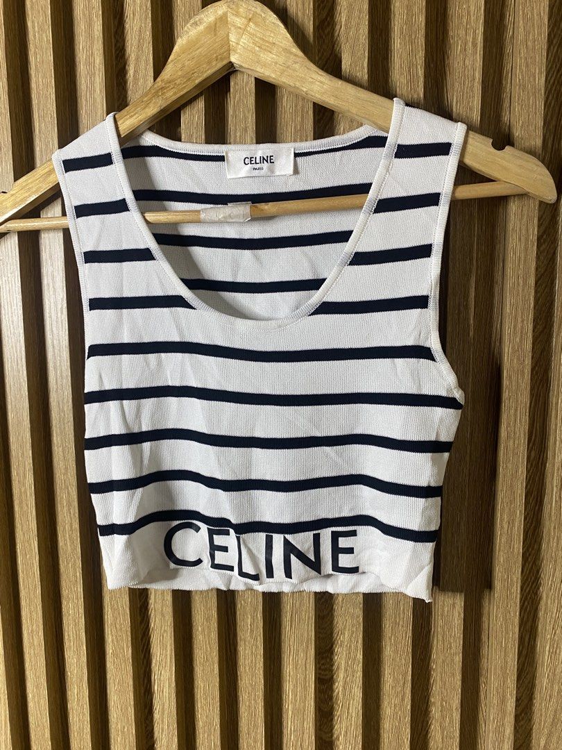 Celine knit tops (Category: Luxury Apparel) located in Davao. Submitted by msthrifted (Listing ID 1462902179, Image 2). Description: Size s-m.