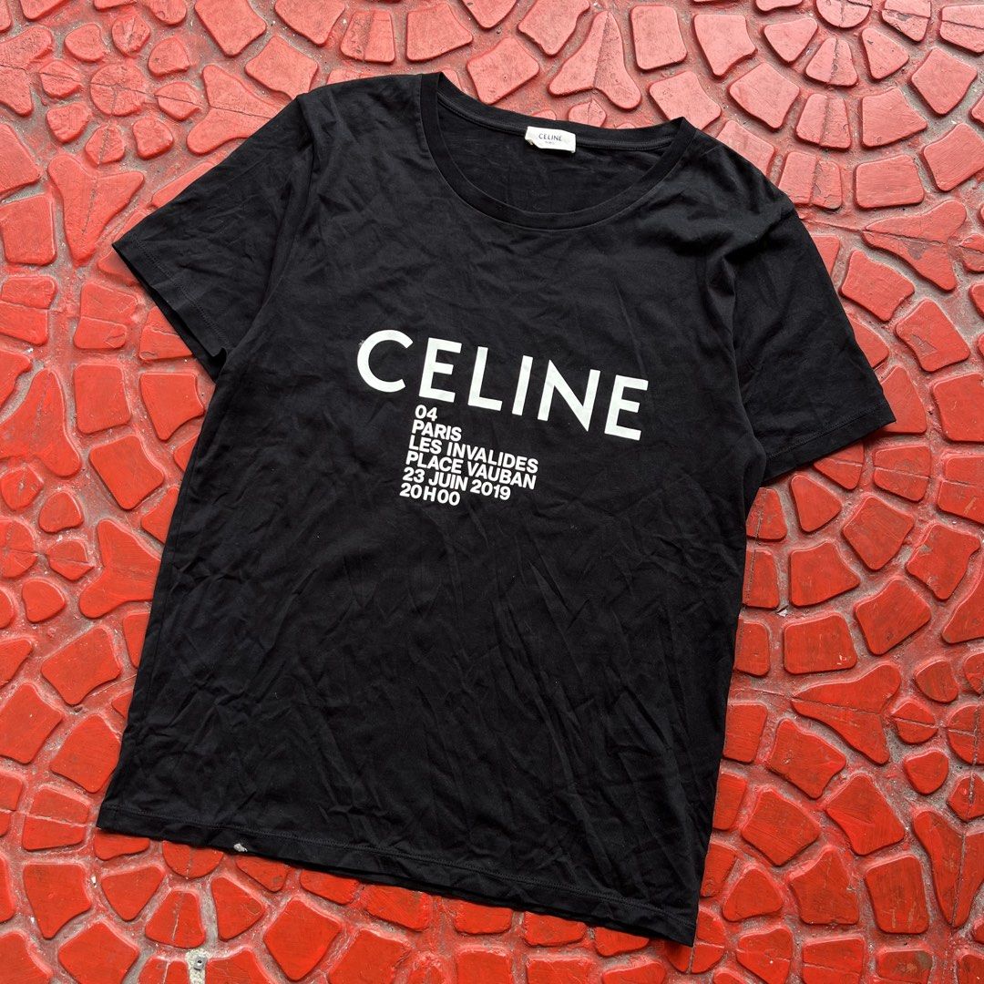 CELINE SS/19 HEDI SLIMANE SHIRT (Category: Luxury Apparel) located in San Jose del Monte. Submitted by qrt_ty (Listing ID 1462926582, Image 2). Description: WTS !!! CELINE SS/19 HEDI SLIMANE SHIRT SIZE LARGE EXCELLENT CONDITION NO ANY FLAWS MADE IN ITALY PRICE - 10K SHIPPED .
