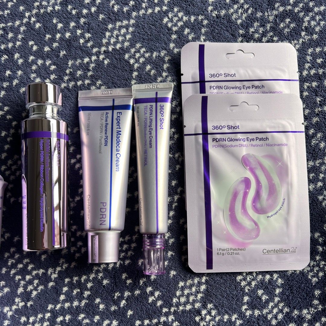 Centellian24 PDRN Firming Set (Category: Face Care) located in Quezon City. Submitted by rosepam (Listing ID 1462908741, Image 3). Description: Centellian24 PDRN Firming Set Exp 2028/10 Set includes: 360° shot PDRN active serum 50ml Expert madeca cream active renew PDRN 50ml 360° shot PDRN lifting eye cream 30ml 360° shot PDRN lifting eye patch 2x FIX PRICE NEW, NOT OPENED items box was opened sa bottom - removed seal (crumpled box) Authentic/ori