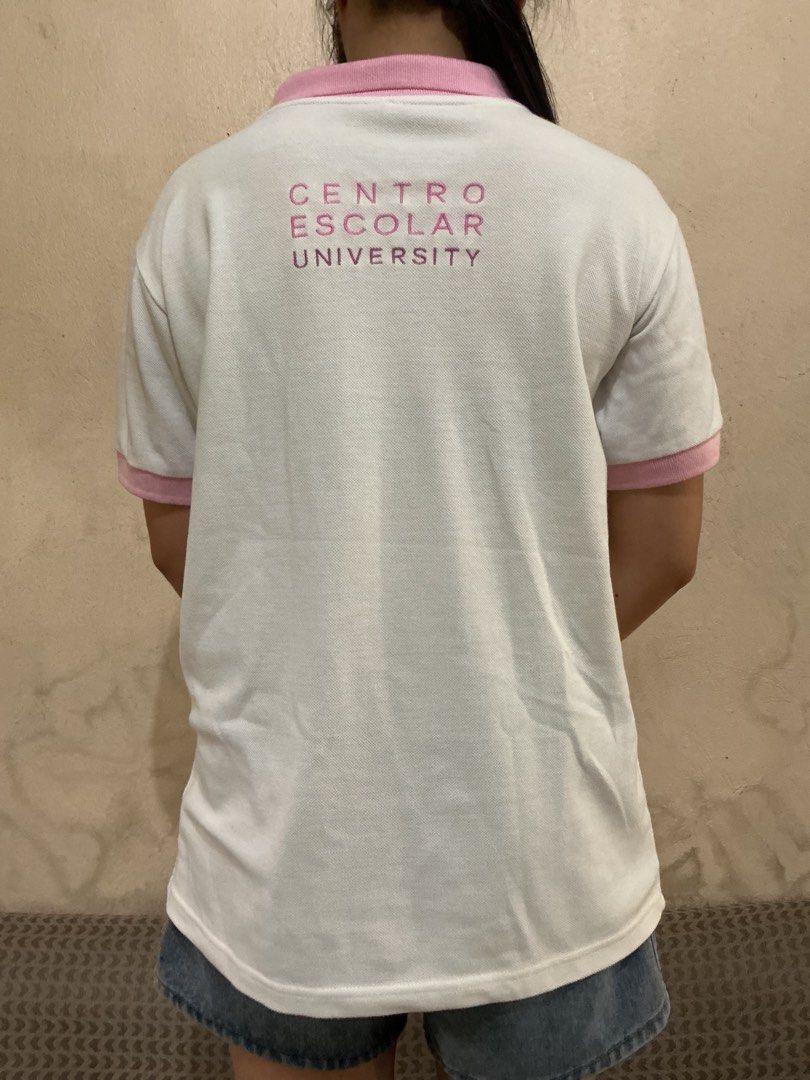 CEU University Polo Shirt (Category: Shirts) located in Manila. Submitted by 1he9rar9ia7 (Listing ID 1463054520, Image 3). Description: Title: CEU University Polo Shirt Description: Polo Shirt Model size: Height: 155 cm Shoulder: 43 cm Bust: 80 cm Waist: 68 cm Hips: 91 cm Price: Php 250 Flaws: Needs washing, signs of usage Payment method: GCash Delivery option (shoulder by buyer): Angkas PLEASE MANAGE YOUR EXPECTATIONS. NEEDS WASHING. If you need