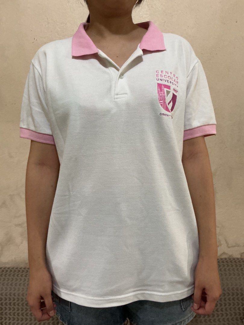 CEU University Polo Shirt (Category: Shirts) located in Manila. Submitted by 1he9rar9ia7 (Listing ID 1463054520, Image 2). Description: Title: CEU University Polo Shirt Description: Polo Shirt Model size: Height: 155 cm Shoulder: 43 cm Bust: 80 cm Waist: 68 cm Hips: 91 cm Price: Php 250 Flaws: Needs washing, signs of usage Payment method: GCash Delivery option (shoulder by buyer): Angkas PLEASE MANAGE YOUR EXPECTATIONS. NEEDS WASHING. If you need