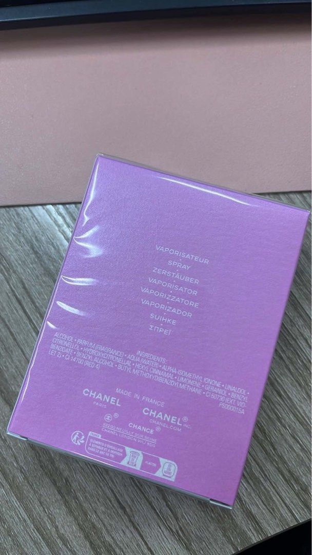 Chanel Chance Eau Tendre Eau De Toilette 50ml (Category: Fragrance & Deodorants) located in Quezon City. Submitted by grageda.geoff (Listing ID 1463004341, Image 2). Description: CHANEL Chance Eau Tendre EDT 50ml 🌸 Selling: CHANEL Chance Eau Tendre Eau de Toilette 50ml 📦 Brand new / sealed 💗 Original CHANEL packaging ✨ 50ml / 1.7 FL. OZ. PM me for inquiries or additional photos. 😊 - Comes in original packaging - Made in France - Ideal for eve