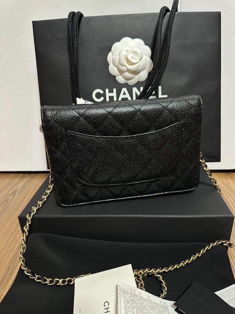 Chanel wallet on chain microchip (Category: Luxury Bags & Wallets) located in Quezon City. Submitted by slluxury_ph (Listing ID 1463033846, Image 2). Description: Like new still with film wallet on chain Complete inclusion.