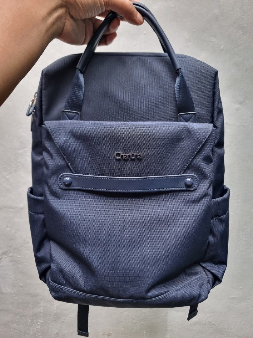 Chantria Navy Blue Backpack (Category: Backpacks) located in Caloocan City. Submitted by zealbird.c224bb (Listing ID 1462890242, Image 1). Description: Fixed price 500.00 - Navy blue Chantria backpack - Multiple compartments and pockets inside for organization - Adjustable straps - Padded back for added comfort - Ideal for daily use or travel -14inch laptop kasya.