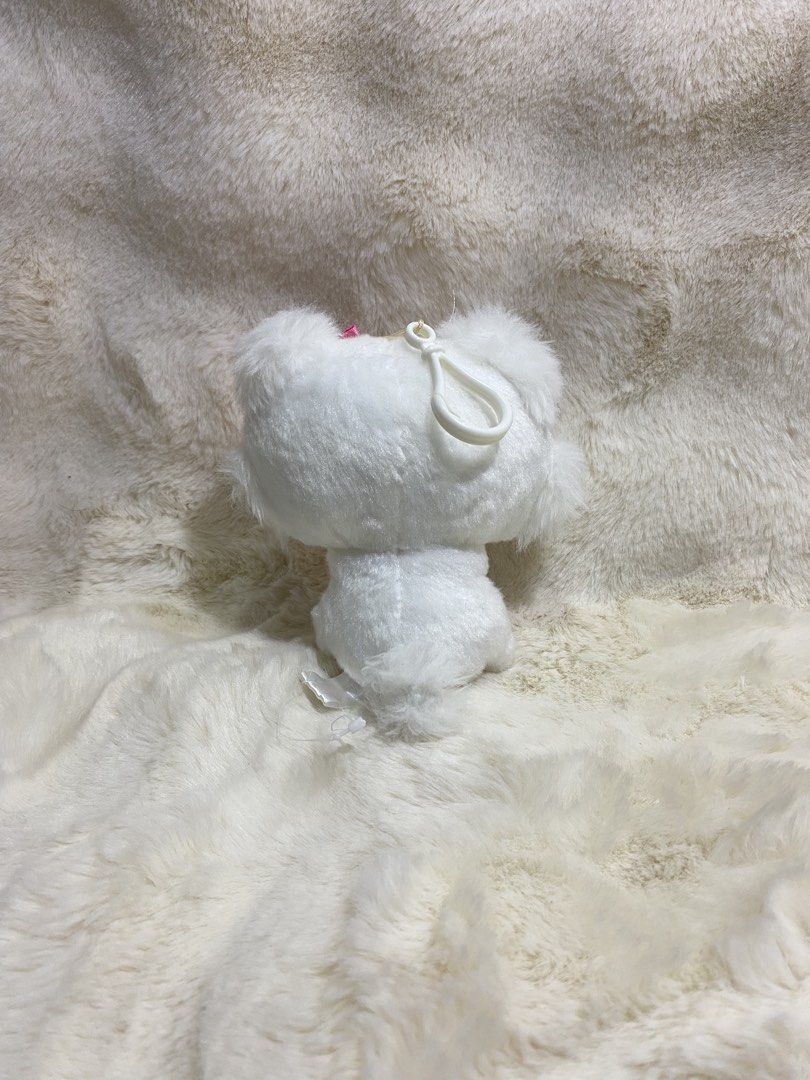 charmmy Kitty plush charm (Category: Plushies & Soft Toys) located in Kalibo. Submitted by ollie_stuffshop (Listing ID 1463076886, Image 3). Description: Before you send your inquiries: ❗️Last Price is already posted ❗️Manage your expectations, WYSIWYG ❗️May need washing ❗️Dropoff is every Wednesday & Sunday - Adorable Charmmy Kitty plush toy - Features a prominent pink bow on its head - Includes a smaller pink bow around its neck - A delicate si