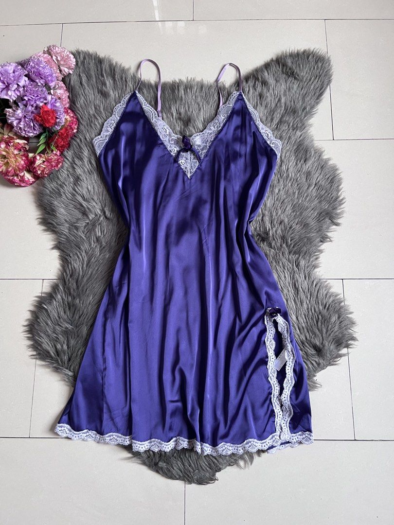 Chemise Slip (Category: Undergarments & Loungewear) located in Manila. Submitted by sahm_shopfashion (Listing ID 1462991174, Image 1). Description: Chemise Satin Slip -adjustable straps -soft trim lace.