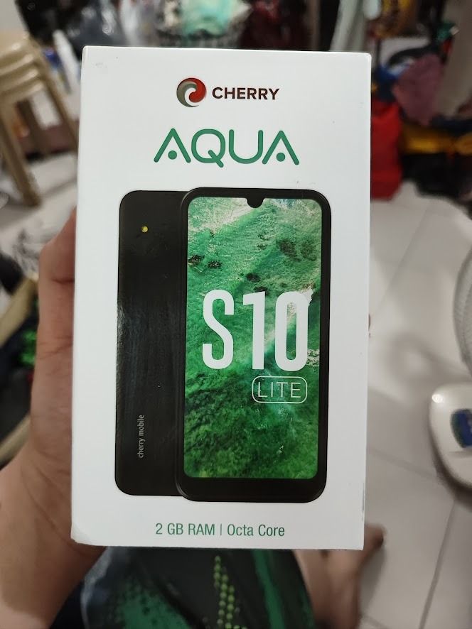 Cherry Mobile Aqua S10 Lite 16GB 2GB Ram Android 9 (Category: Other Mobile & Gadget Accessories) located in Quezon City. Submitted by cosmic_xhenon (Listing ID 1462899840, Image 1). Description: FOR ONLY 1.6K PRICE CLEARANCE SALE SELLING Cherry Mobile Aqua S10 Lite 16GB 2GB Ram Android 9 BRAND NEW COMPLETE PACKAGE BOX MANUALS PLASTICS CABLE CHARGER HEADSET BATTERY.
