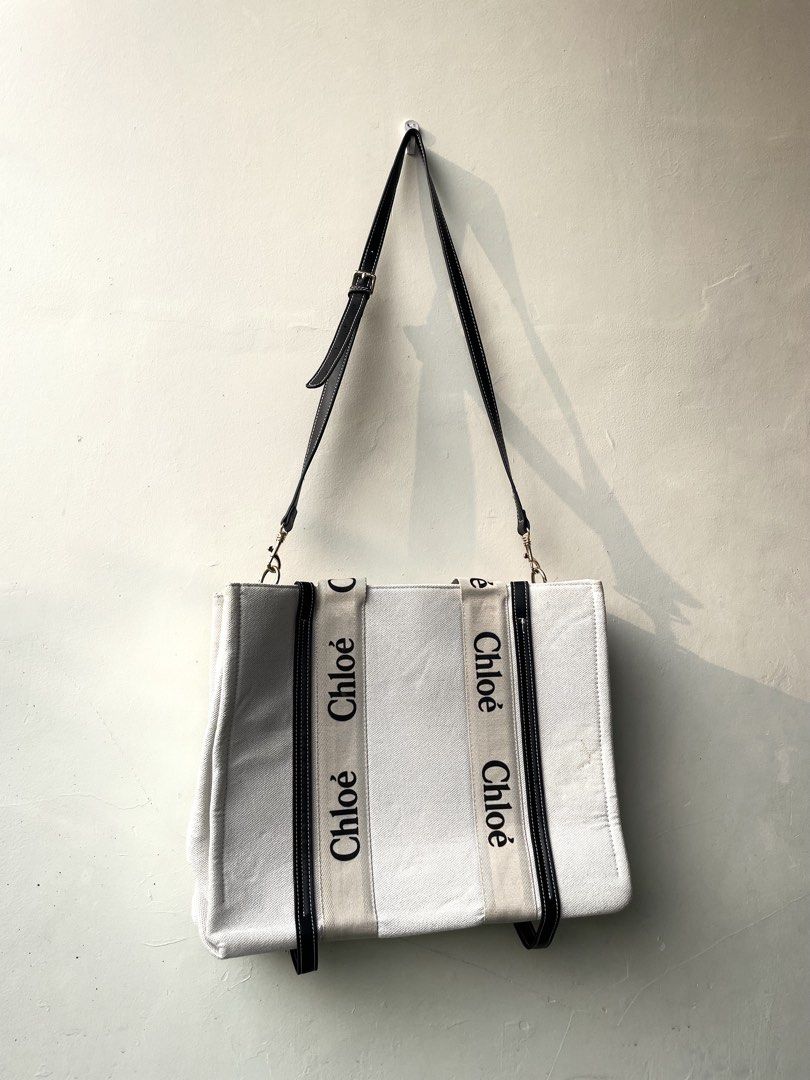 Chloé Woody Tote Bag (Category: Luxury Bags & Wallets) located in Butuan. Submitted by prestigephilippines (Listing ID 1462919230, Image 3). Description: Authentic Excellent condition Minor sign of use Shipping worldwide 🌍.