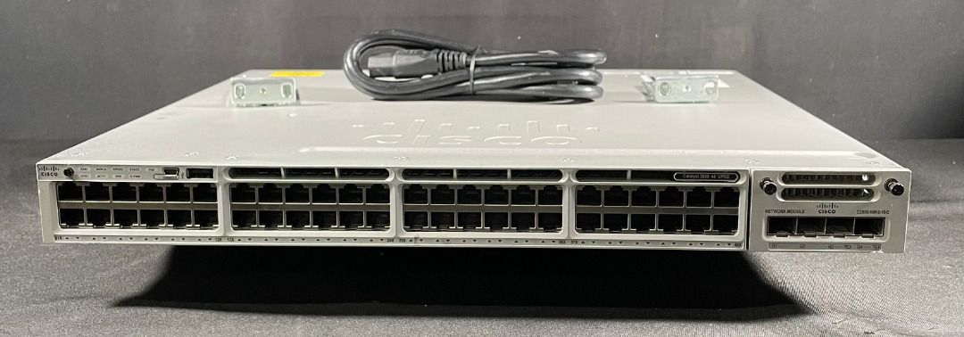 Cisco Catalyst C3850 Layer 3 Gigabit Switch (Category: Other Mobile & Gadget Accessories) located in Manila. Submitted by charlietlucas.jr (Listing ID 1463019773, Image 2). Description: Product Code: WS-C3850-48PS-S Feature set: IPBase SFP Link: C3850-NM-4-1G Ports: 48 x 10/100/1000 RAM: 4 G 48 Gigabit PoE ports Flash Memory: 2 G With Dual Power Supply Dimensions: 44.5cm x 44.5 cm x 4.45 cm With 3 Months Warranty Look for Allan/Charlie PLDT Landl