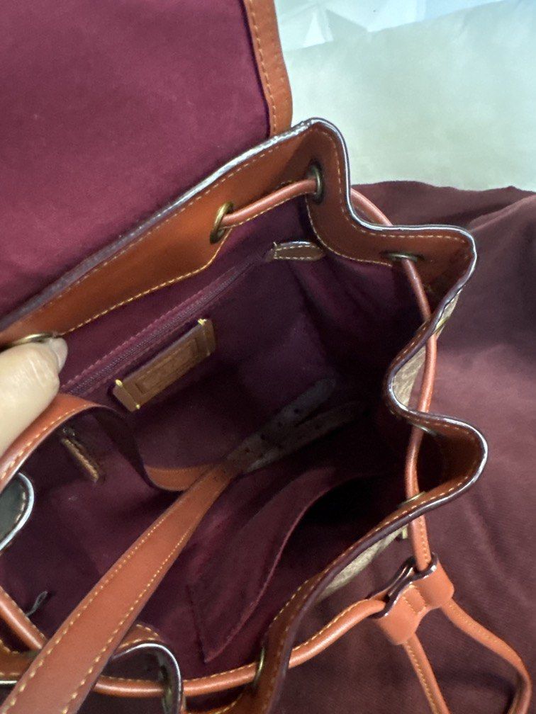 Coach Backpack Canvass Leather (Category: Backpacks) located in Manila. Submitted by ganned (Listing ID 1462987636, Image 3). Description: Authentic Coach Backpack in Canvass Leather In great condition, like new. Photos are actuals. Complete inclusion with box and dustbag.
