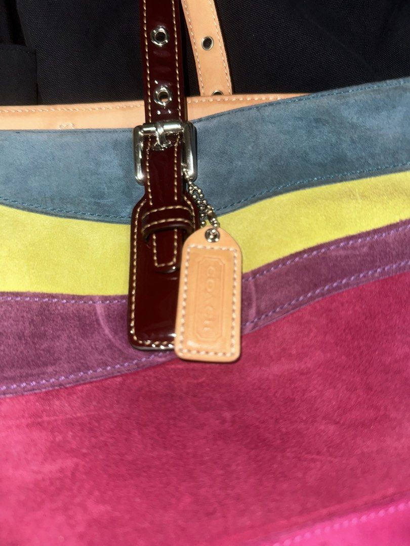 Coach bag (Category: Shoulder Bags) located in Caloocan City. Submitted by mattdaze0479478 (Listing ID 1462998223, Image 3). Description: FOR SALE Coach Ltd Ed Large Wave Multicolor Suede Gallery Tote Purse Bag 1434 RARE! ₱7,500 obo.