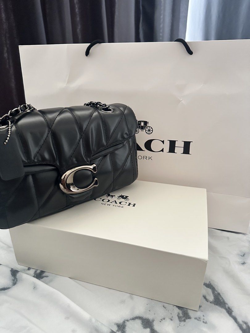 Coach Tabby Quilted (Category: Luxury Bags & Wallets) located in Caloocan City. Submitted by andreao. (Listing ID 1463042056, Image 1). Description: With box, with dust bag, with paper bag Used once TOP GRADE/VIETNAM MADE.