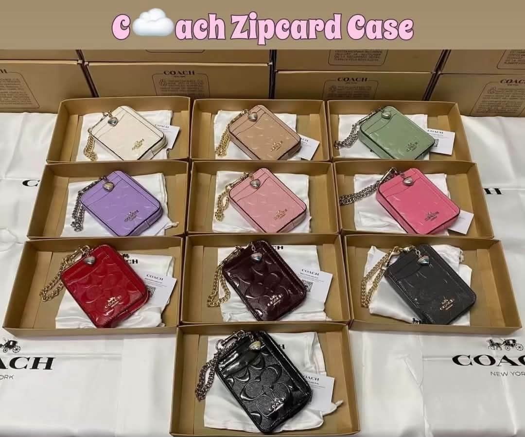 Coach Zip Card Case (Category: Wallets & Card holders) located in Quezon City. Submitted by bagsboutiqueph (Listing ID 1462900681, Image 1). Description: LAST PRICE POSTED. LIMITED STOCKS! BRANDNEW WITH INCLUSIONS. COLOR MAY SLIGHTLY VARY IN ACTUAL DUE TO LIGHTING AND CAMERA SETTING. OTHER PHOTOS WILL BE SEND DURING PURCHASE AND FOR SURE BUYERS ONLY. WHEN IN DOUBT, DO NOT ORDER. THANK YOU..