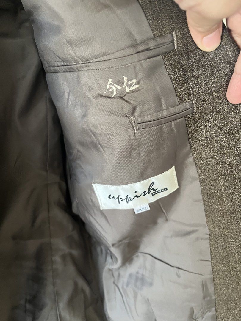 Coat (Category: Coats, Jackets and Outerwear) located in Bacoor. Submitted by ayit. (Listing ID 1462915478, Image 3). Description: Negotiable - Stylish coat from a Japan brand collection. - Color: Dark grey/brownish hue. - Size: Small (fits EU 36/UK 8/US 4). - Features a classic lapel design and button closure. - In good, pre-loved condition. - Ideal for smart casual or formal wear..