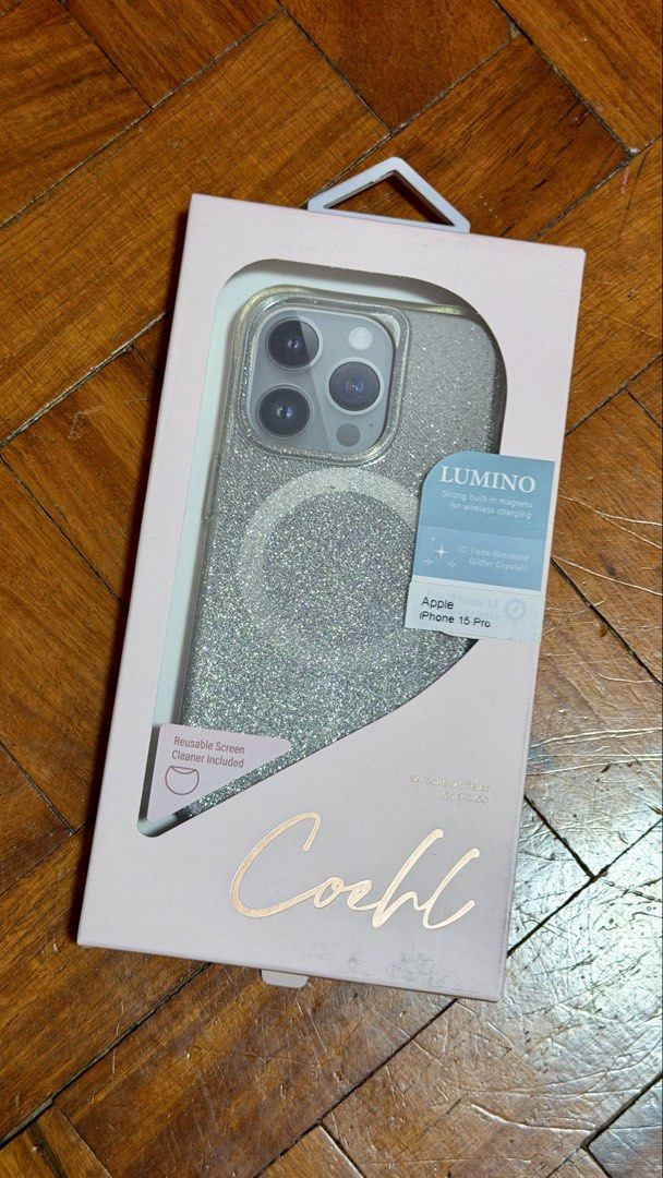 Coehl iPhone 15 Pro Case (Category: Cases & Sleeves) located in San Juan City. Submitted by tdv924 (Listing ID 1463050389, Image 1). Description: Silver glitters Brand new/never used.