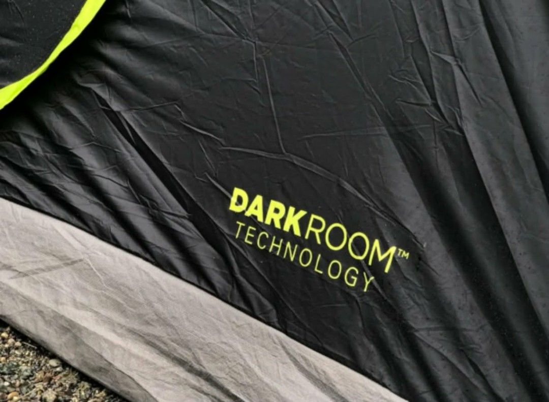 Coleman Darkroom Technology Tent (Category: Hiking & Camping) located in Abucay. Submitted by cristineca20489 (Listing ID 1463038736, Image 2). Description: - Coleman tent featuring Darkroom Technology to block out light for improved sleep. - Eye-catching bright lime green exterior. - Includes a convenient black carry bag with red straps. - Ideal for all your camping adventures..