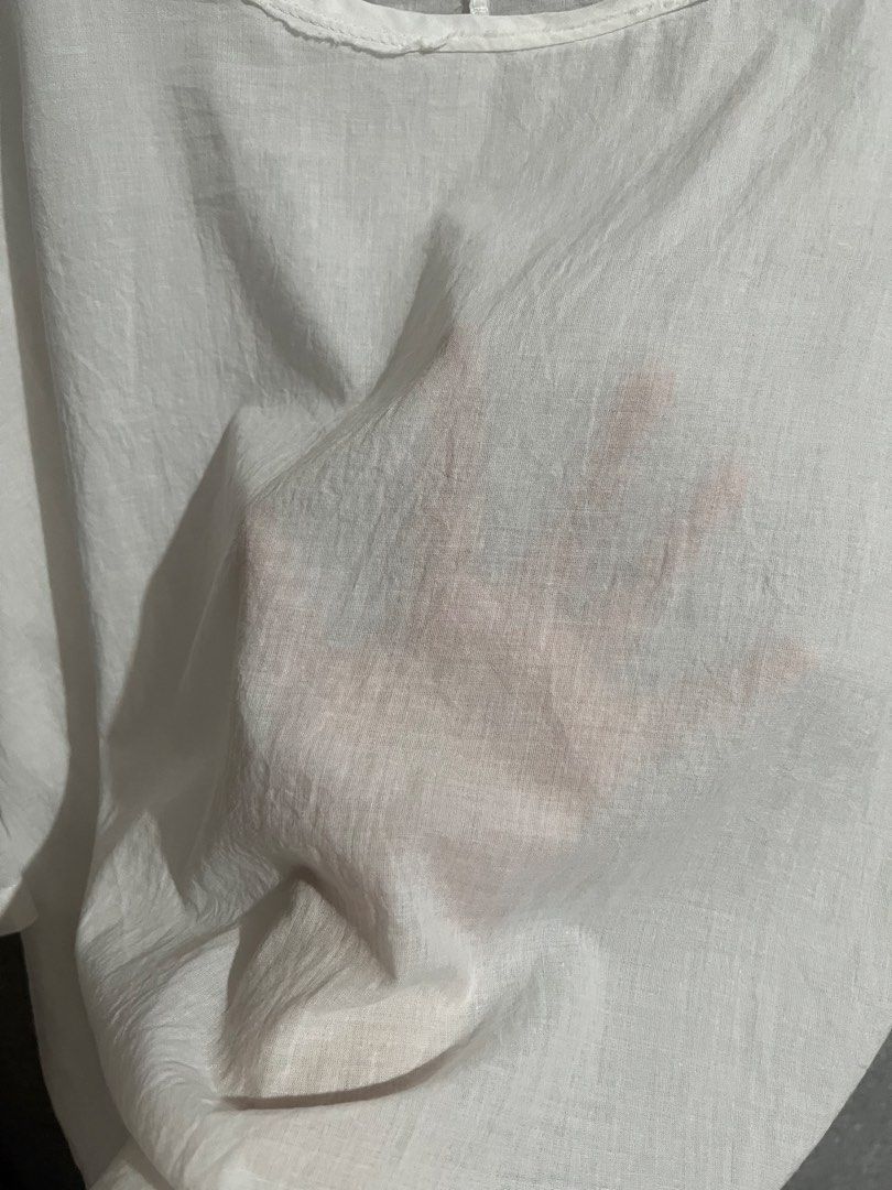 Colour White Oversized Top (Category: Blouses) located in Marikina City. Submitted by femmeshoppemnl (Listing ID 1462936146, Image 3). Description: Colour White Oversized Top Size: 2XL-3XL Condition: Lightly used. Can be used as top in beach as it is kinda see through. Perfect top for summer. Issue: No issue. Brand: Colour Ukay sourced. Washed - Ready to wear. .