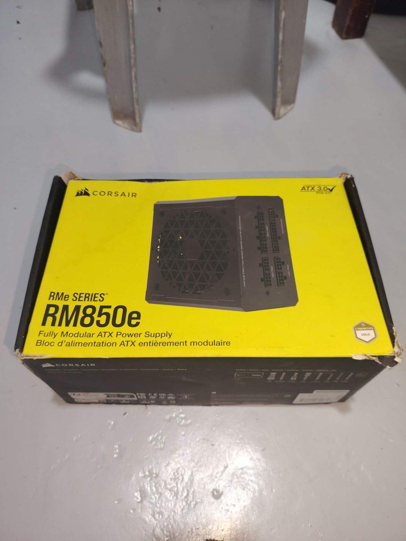 corsair (Category: Computer Parts) located in Caloocan City. Submitted by kenrhymeji89636 (Listing ID 1462992609, Image 1). Description: Corsair RM850e 80 plus gold fully modular.