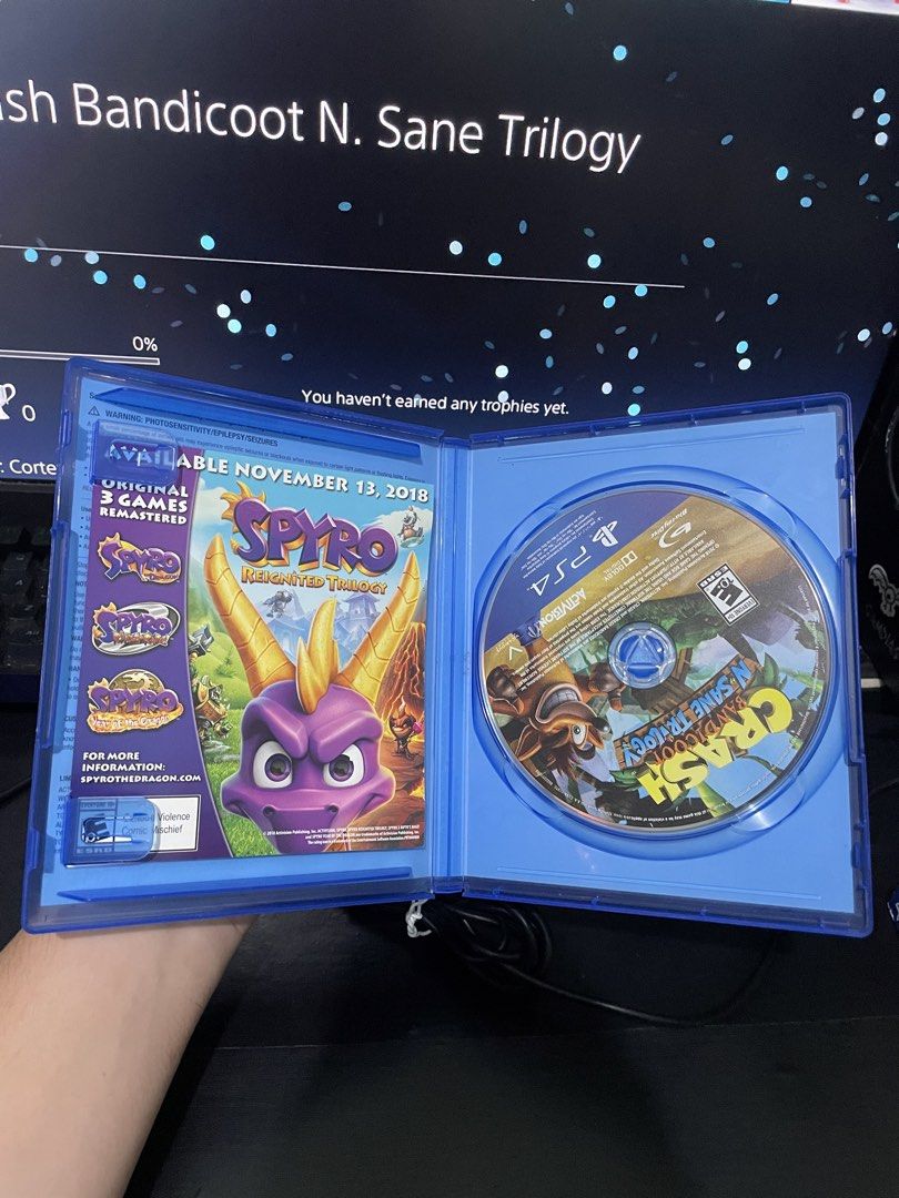 Crash Bandicoot N. Sane Trilogy PS4 Game (Category: PlayStation) located in Caloocan City. Submitted by gedolaco (Listing ID 1463029599, Image 2). Description: Playstation 4 Game FOR SALE PREFERRED MOP: GCASH LOCATION: South Caloocan City (Near Monumento) Meet up: SM Grand Central *Can do Lalamove/LBC (Buyer shoulders the fee).