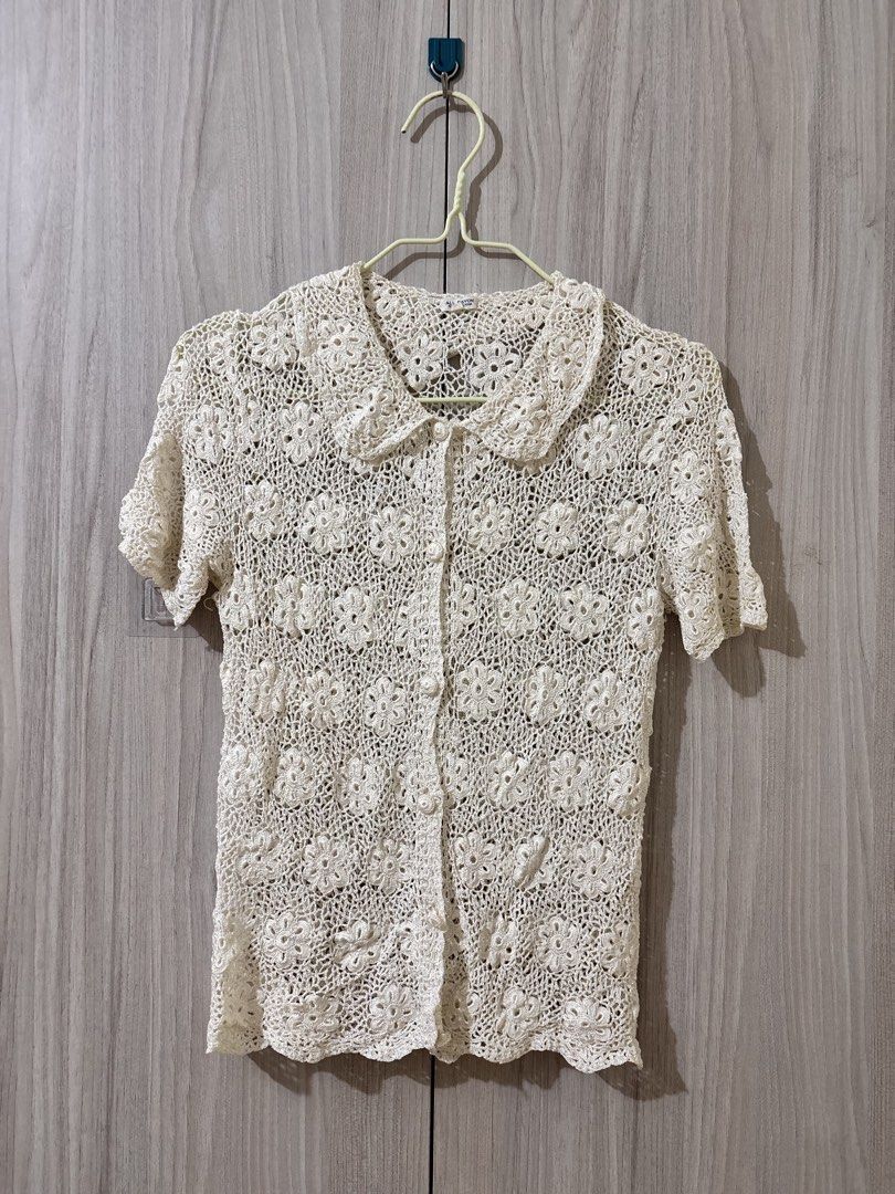 Crochet Tops [5pcs] SOLD AS SET (Category: Blouses) located in Leyte. Submitted by modernpersephone (Listing ID 1463036229, Image 3). Description: 5 pcs of laced/crocheted tops. All in very good condition. Sold as set..