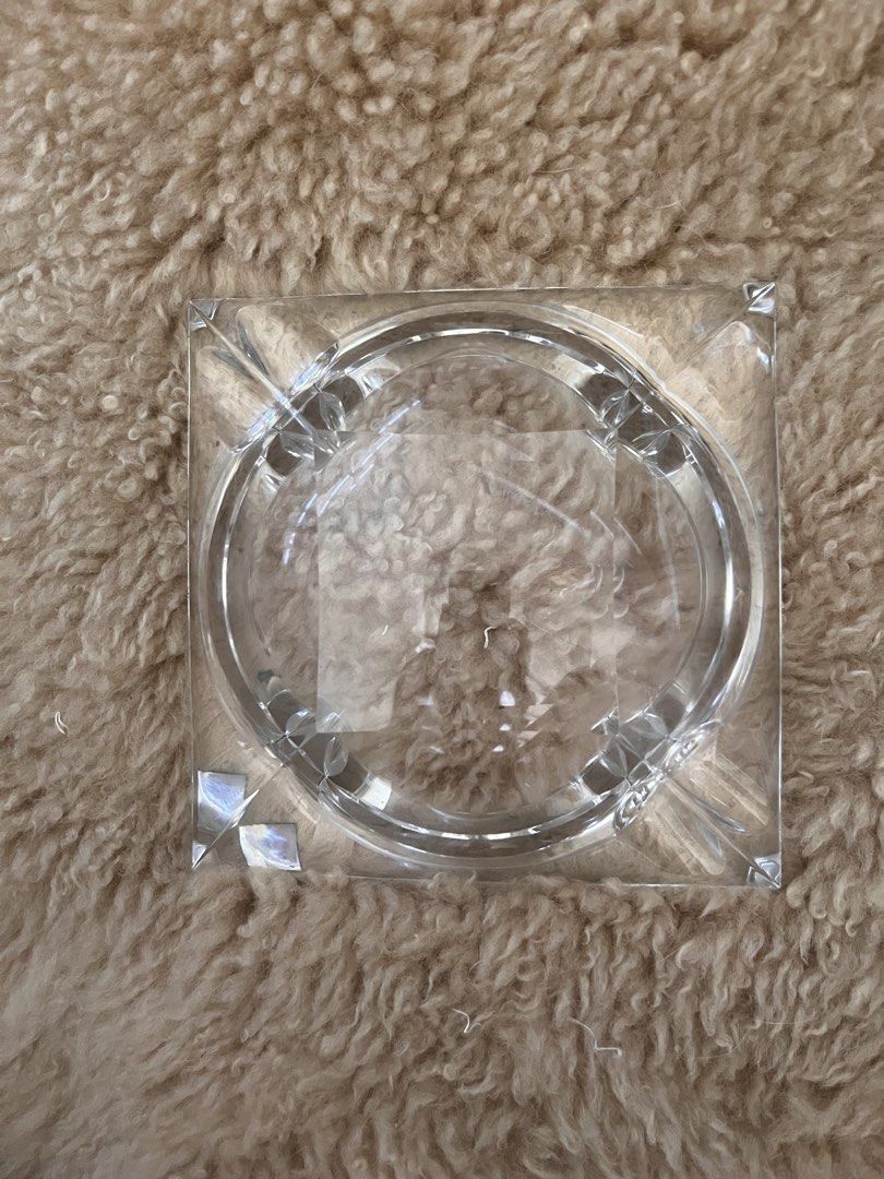 Hoya Crystal Ashtray Square Heavy Glass (Category: Other Home Decor) located in Los Banos. Submitted by profemy (Listing ID 1462931466, Image 3). Description: - Heavy glass ashtray Weighs 1.5 kilos. - Square shape with thick sides - Original Hoya sticker intact - Ideal for desk or coffee table - Adds sparkle to any space This was never used as an ashtray. I used it only as a display item on our center table. In pristine cobdition, even if it will