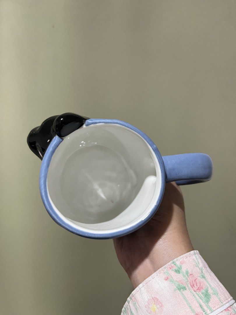 Cute Black Cat Blue Ceramic Mug (Category: Coffee & Tea Tableware) located in Manila. Submitted by vaughnscloset (Listing ID 1463043274, Image 3). Description: .