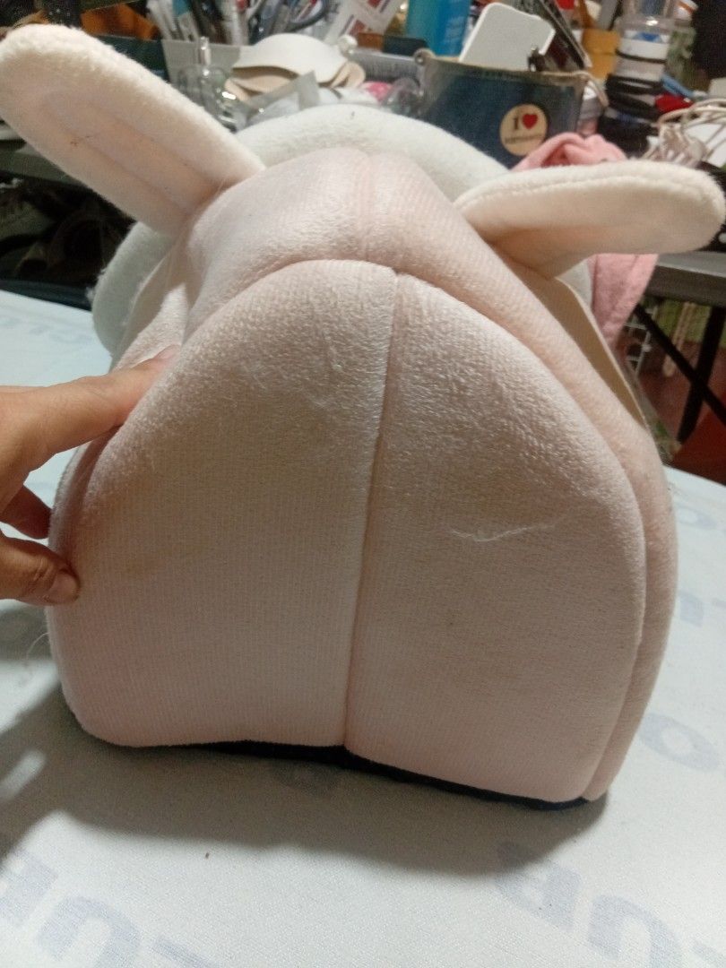 Cute Pink Bunny Ear Pet Bed (Category: Homes & Other Pet Accessories) located in Las Pinas. Submitted by jaziyah6 (Listing ID 1462941322, Image 3). Description: - Super soft and cozy pet bed - Adorable bunny shape with cute ears - Includes a little pom-pom toy inside - Perfect for small pets to snuggle - Sweet pink and white color scheme - Easy to clean.