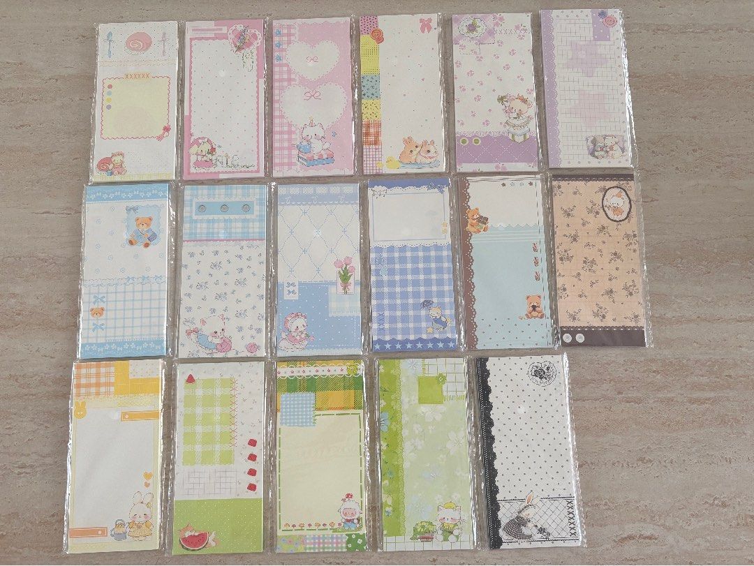 Cute Stationery Memo Pads - Various Designs (Category: Stationery & School Supplies) located in Paranaque City. Submitted by majferr (Listing ID 1462941740, Image 1). Description: Selling cute memo pads. Different designs featuring bears, bunnies, cats, and other adorable characters. Great for notes, journaling, or scrapbooking. All are individually wrapped. Perfect for stationery lovers! Items are sold individually..