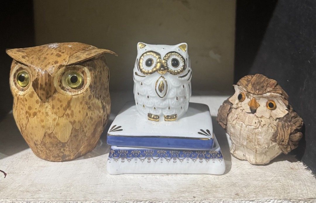 Decorative Owl Figures (Category: Other Home Decor) located in Consolacion. Submitted by luxekerei (Listing ID 1463102243, Image 1). Description: .