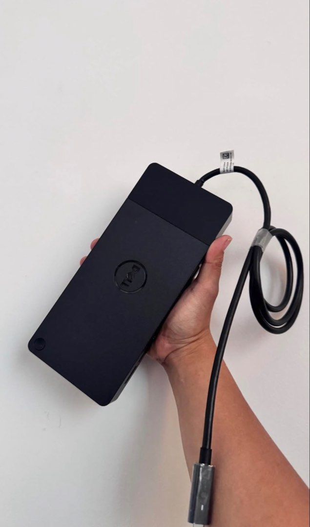 Dell Docking Station WD19TBS (Category: Other Accessories) located in Quezon City. Submitted by tutubee15 (Listing ID 1462901907, Image 1). Description: - Dell WD19TBS Docking Station - Easily connect all your peripherals - Multiple USB-A and USB-C ports - HDMI, DisplayPort, and Ethernet connectivity - Expands your laptop's connectivity options - Tested and confirmed working - Includes original power adapter.