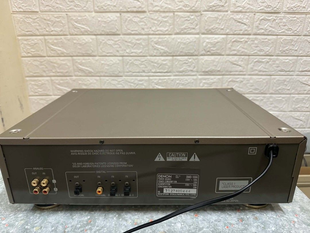 Denon DMD-1000 MiniDisc Recorder/Player （分類：錄音機）位於 Hong Kong。 由 stubborn18 提交（商品編號 1463044292，圖片 2）。簡介： -Denon DMD-1000 MiniDisc Recorder/Player. Plays & records. -MD not working。