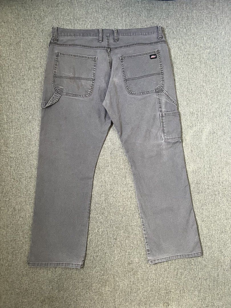 Dickies carpenter pants - Light Gray (Category: Jeans) located in Muntinlupa City. Submitted by thriftdripbyjm (Listing ID 1462907729, Image 1). Description: Color rate: 9/10 Dimes: 18x40 (36 on tag) Hemline: 8 Issue: none Price: 2000.
