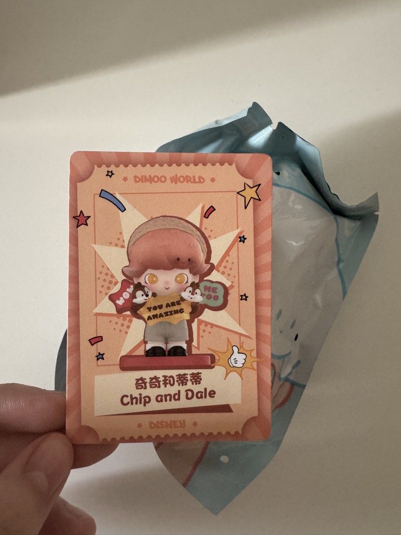 Dimoo - Disney Chip and Dale Blind Box (Category: Designer & Blind Box Toys) located in Quezon City. Submitted by beyeyuhyuh (Listing ID 1463034701, Image 1). Description: Disney Dimoo is still in foil. .