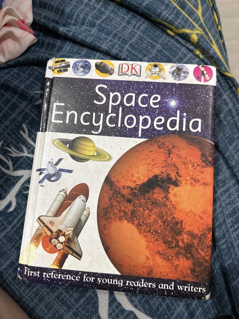 DK Space Encyclopedia BOOK (Category: Storybooks) located in Manila. Submitted by lovely.453 (Listing ID 1463009422, Image 1). Description: - DK Space Encyclopedia: Ideal for young readers and aspiring writers interested in space. - Features stunning visuals of planets, rockets, and satellites. - Comprehensive coverage from our solar system to the wider universe. - Excellent reference material for learning about space exploration and astronomy..