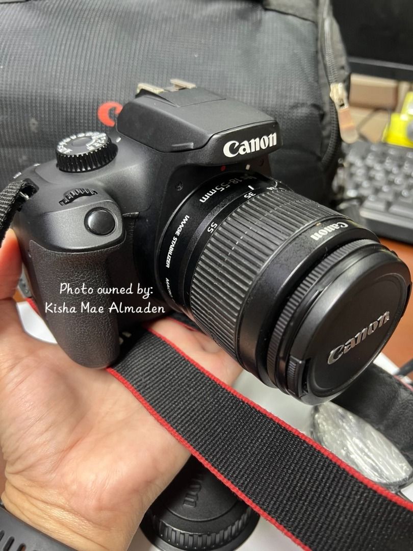 DSLR EOS CANON 3000D (Category: Cameras) located in Cebu City. Submitted by kishaalmaden8872 (Listing ID 1462990807, Image 2). Description: 📸 **CANON EOS 3000D CAMERA BUNDLE FOR SALE!** 🤍 Perfect for beginners, aspiring photographers, content creators, and travel memories! ✨ Selling **Canon EOS 3000D DSLR Camera with extra lens and accessories.** 📦 **INCLUSIONS:** ✅ Canon EOS 3000D Camera Body ✅ 1 Kit Lens ✅ 1 Extra Lens ✅ 3 Batteries ✅ 3 SD C