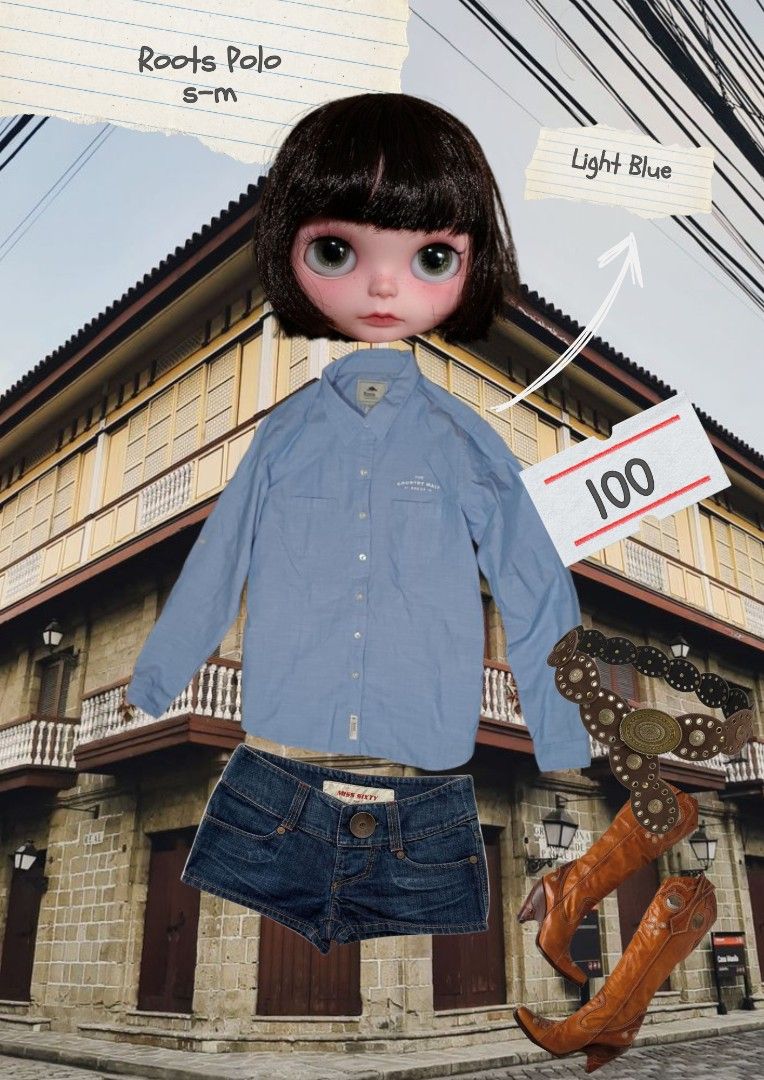 Dusty Light Blue Polo (Category: Longsleeves) located in Manila. Submitted by whatshewore_ (Listing ID 1463064671, Image 1). Description: .