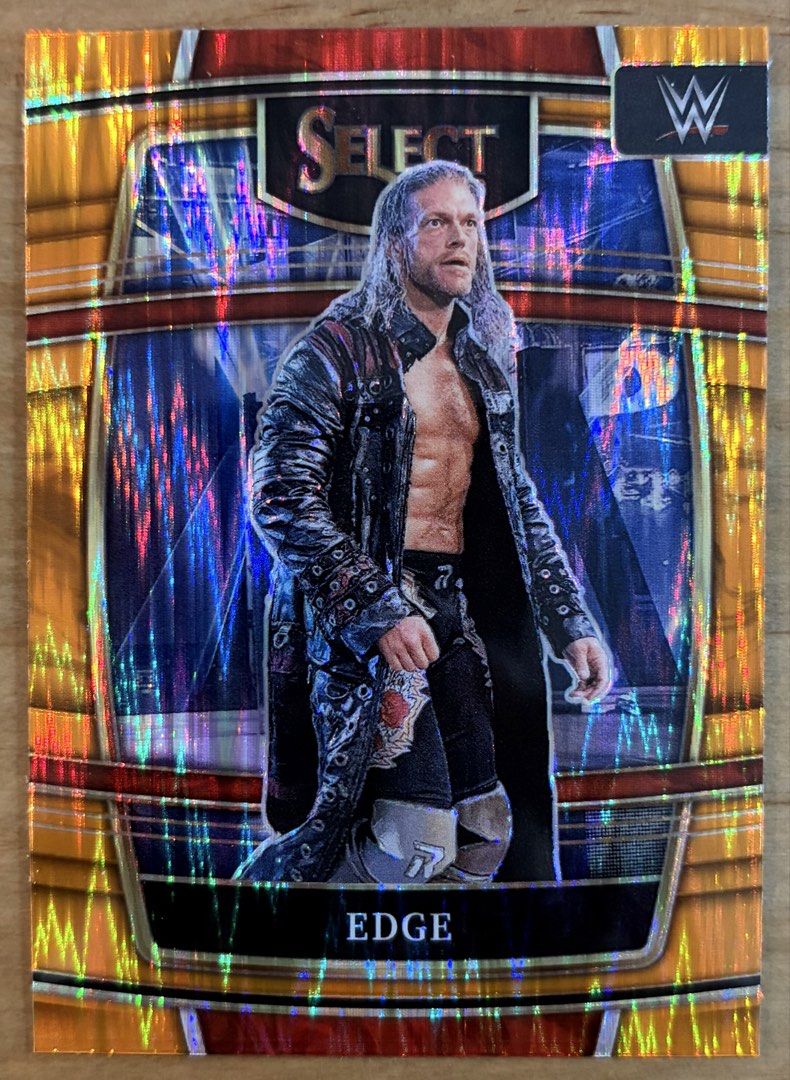Edge | WWE Cards ~ Concourse '22 [Orange Flash] (Category: Raw Singles) located in Makati City. Submitted by cardlab (Listing ID 1462908522, Image 1). Description: Items are 💯 authentic/original/legit. About The Card: • 2022 Select • Card No. 57 • Concourse • Hobby - Orange Flash FOR: • Cards ₱99 and below with Card Sleeves • Cards ₱100 and up with Used Toploader • ₱10 for Bnew Tops Packaging (If Shipping): ✔️ Plastic cover ✔️ Cardboard ✔️ Bubbl