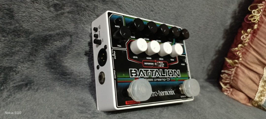 Electro-Harmonix Battalion Bass Preamp DI Pedal (Category: Musical Instruments) located in Caloocan City. Submitted by jhunixemberda-78114 (Listing ID 1463115752, Image 2). Description: - Electro-Harmonix Battalion Bass Preamp DI pedal - Versatile tone shaping with EQ, compression, and distortion - Built-in DI output for direct connection - Fully functional and in great working condition.