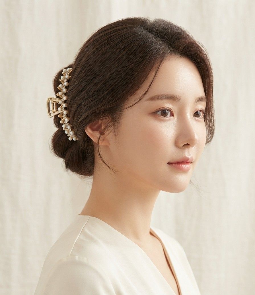 Elegant gold pearl clamp (Category: Hair Accessories) located in Bocaue. Submitted by jessdcluters (Listing ID 1463091714, Image 1). Description: .