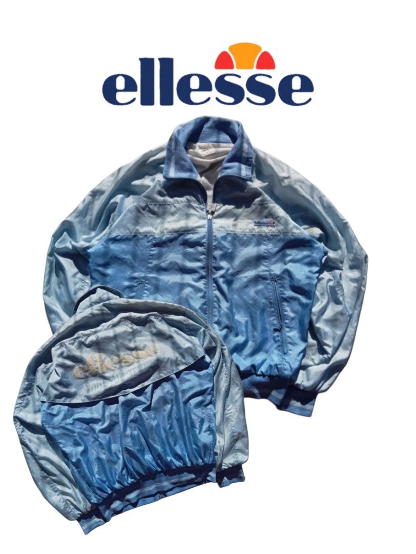 Ellesse windbreaker (Category: Activewear) located in Baguio. Submitted by villa_aparel (Listing ID 1462950464, Image 1). Description: Ellesse wind breaker Length - 22 inches Width - 20.5 inches Issues:Small stain Color rate:9/10 Authentic.