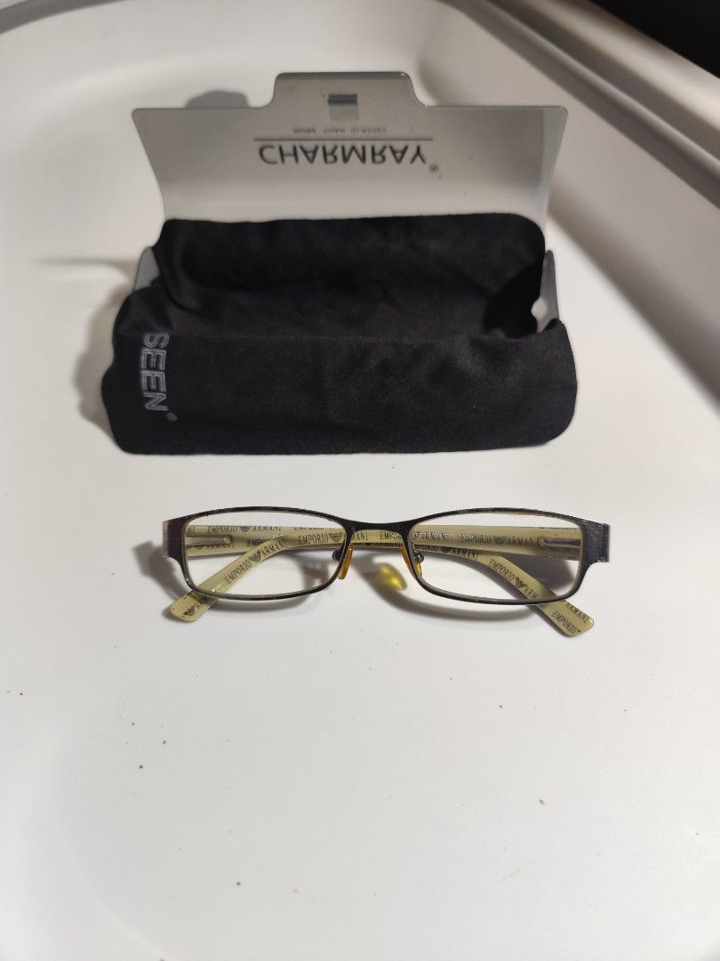 Emporio Armani Frame (Category: Sunglasses & Eyewear) located in Cebu City. Submitted by icoolectnsellect (Listing ID 1463072035, Image 1). Description: Issue: Minor scratch, paint chip and RX lens. Bought at Garage Sale. Authenticity not Guaranteed, di ko alam if legit or Fake. Buy @ your own Risk. All EyeGlasses or Sun Glasses ay may Grado or Prescription Glasses. Please be careful para di masira mata nyo, you can change the lens and frame na l