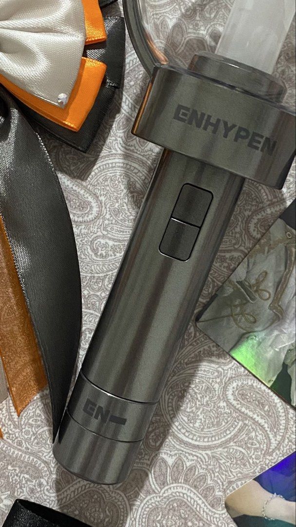 ENHYPEN Official Lightstick (Category: K-Wave Merchandise) located in Mariveles. Submitted by elicopter (Listing ID 1462912999, Image 3). Description: ENHYPEN official lightstick with box and strap. Good as new, used once only :) Will include freebies!! 🧡.
