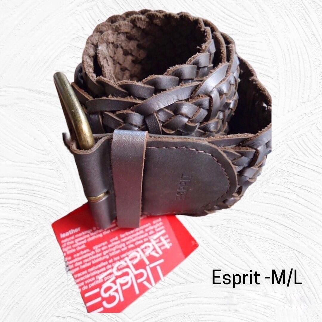 Esprit tan brown leather braided belt (Category: Belts) located in Marikina City. Submitted by minimalistmanila (Listing ID 1462913764, Image 2). Description: New imported Esprit light brown/taupe leather braided belt from USA. Free size. Flatter your waist. Worth P3,800 sacrifice sale. Grab this now! .