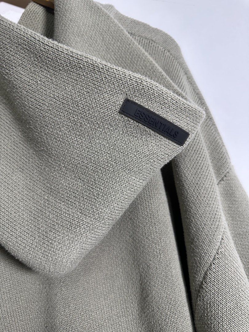 Essential FOG knitted Hoodie🥶 (Category: Coats, Jackets and Outerwear) located in Bulacan. Submitted by thrifttripbulacan (Listing ID 1463028811, Image 3). Description: Dimes :26w /29l.