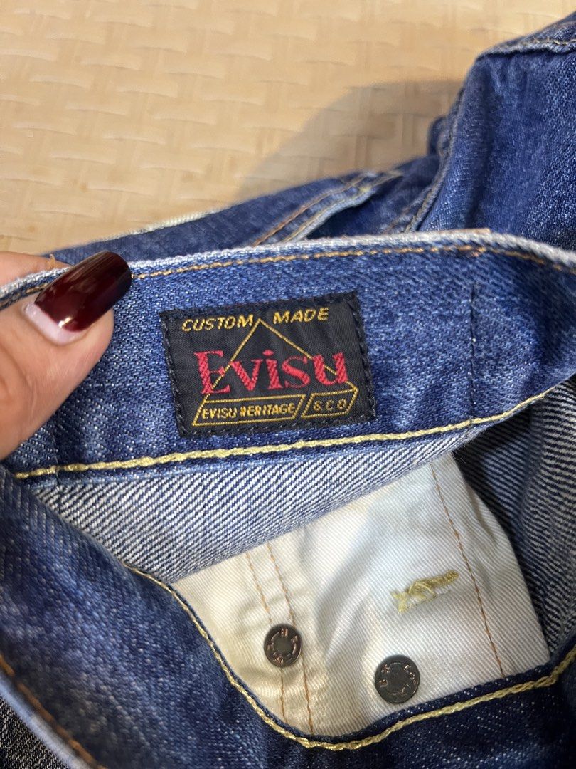 EVISU Custom Made Jeans "M" Logo 30x34 (Category: Jeans) located in Manila. Submitted by irenekaren57943 (Listing ID 1463033398, Image 3). Description: 𝐄𝐕𝐈𝐒𝐔 𝐏𝐚𝐧𝐭𝐬 ➤ 𝟑𝟎-𝟑𝟒 𝐖𝐚𝐢𝐬𝐭| 𝟑𝟕 𝐋 ➤ 𝟗.𝟓 | 𝐄𝐱𝐜𝐞𝐥𝐥𝐞𝐧𝐭 ➤ 𝐍𝐨 𝐈𝐬𝐬𝐮𝐞 .